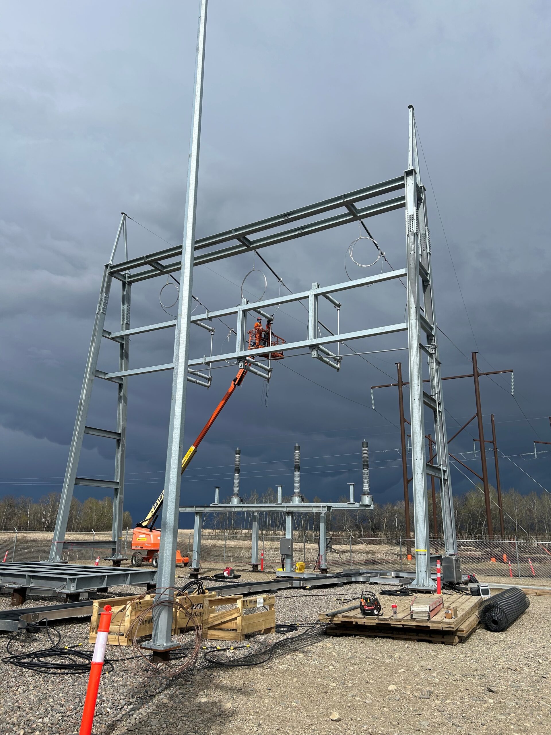 Bekevar Wind Project collector substation, Kipling, Saskatchewan